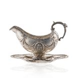 Silver gravy boat