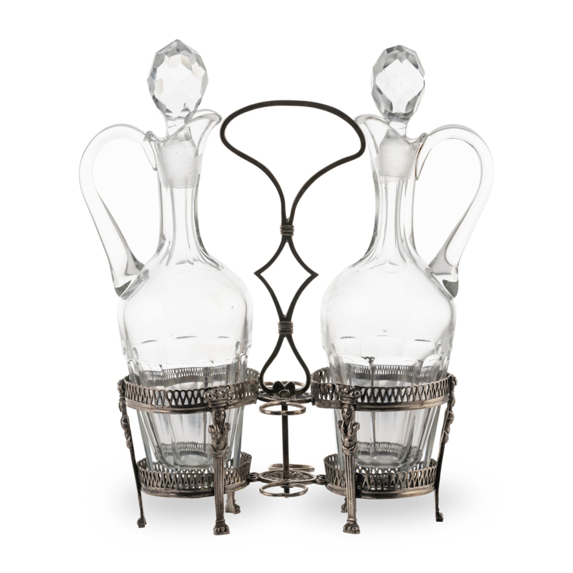 Silver oil cruet