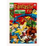 Fantastic Four 89 (1969). Cents copy. High cover gloss, front cover popped off lower staple [fn+].