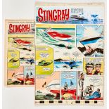 Stingray original artwork (1966) by Gerry Embleton for TV Century 21 No 72 June 1966. The atomic