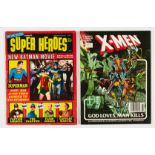 On The Scene presents Super Heroes (1966 Warren Magazines) [vg+]. With Marvel Graphic Novel 5: X-Men
