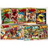 X-Men (1973-76) 80, 81, 83, 89-93, 96-98. #80, 81, 96 cents copies. #80, 81, 89, 91, 97 [vg/vg+],