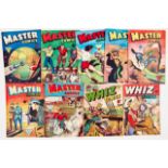 Master Comics + (L. Miller 1950s) 99, 102, 107, 109, 113, 138, 139, Whiz 106, 126 [vg/fn+] (9)