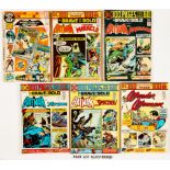 DC 100 pgs + (1970s). Super DC Giant S-16, Brave and the Bold 112, 114-116, Wonder Woman 211, 214,