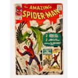 Amazing Spider-Man 2 (1963) cents copy. Spine wear with top spine split 1", bottom 1¼". Some