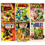 Rampaging Hulk (1977-81) 1-12, 16-27 last issue. No 1 price sticker residue [fn-], 2-8 [fn/fn+], 9…