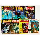 Marvel Preview 4 (Star-Lord 1976), 10 (Thor 1977), 11, 14, 15, 18 (All Star-Lord issues). With