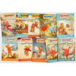 Rupert Adventure Series (D. Express 1950s) 21-30. Bright covers, white pages. No 21: 2 x ½" piece