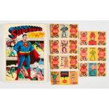 Comic Book Foldees (1966 D.C. Comics/Topps). 1, 3, 6, 8, 21, 32, 34. Seven Topps Bubblegum Co
