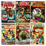 Marvel First Issues (1968-79). Captain Savage 1 cents [fn+], Creatures On the Loose 10 (#1) cents [