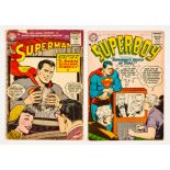 Superman 98 (1955) inside rear page with 2.5 x 2 ins sendaway cut-out [fr/gd]. With Superboy 53 (