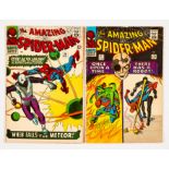 Amazing Spider-Man (1966) 36, 37. Both cents copies. #36 [fn-], #37 tanning to interior cover