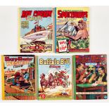 Comic Albums by Moring and GT Ltd (1950s). Roy Carson Album, Swift Morgan Spaceways, Buffalo Bill,