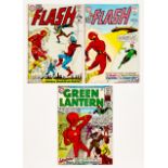 Flash (1962) 129 top corner ding [fn], 131 cover off lower staple [vg], Green Lantern 13 (Flash