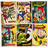 Amazing Spider-Man (1968) 56-61. #58 cents copy with very light '$1.80' stamp to cover [vfn+], #