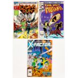 Logan's Run 1 (1977) [vfn], New Mutants 1 (1983) [vfn/nm], X-Factor 1 (1986) [vfn]. All cents copies