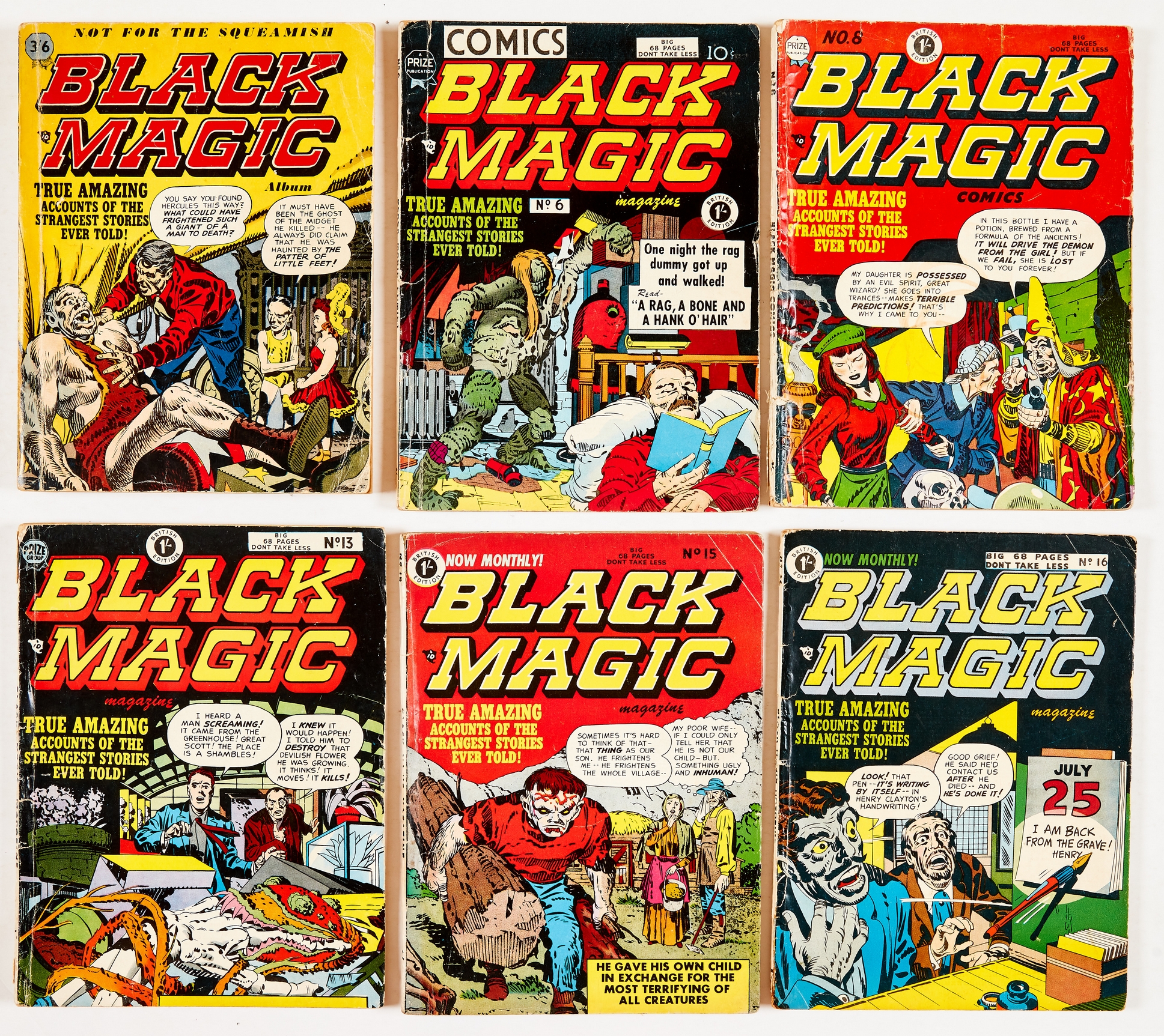 Black Magic Album 1 (Arnold Book Co 1954) with Black Magic (1953) 6, 8, 13, 15, 16. Album 1 (fn-],