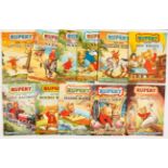 Rupert Adventure Series (D. Express 1950s) 11-21. Bright covers, white pages. Nos: 12, 13, 14 have