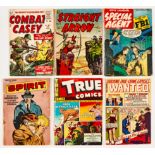 1940s-50s Mix: Combat Casey 26 [vg/fn], Straight Arrow 9 [vg-], Steve Saunders Special Agent 3 [