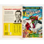 Amazing Spider-Man 122 (1973). Cents copy. Tiny date 'April 1973' to top back cover [fn+]. No