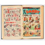 Dandy (1950) 424-444. Jan-May in bound volume. With Desperate Dan and Jammy Jimmy