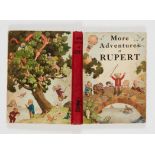 More Adventures of Rupert (1937). Second Rupert book. Cream boards, erased dedication, clean cream