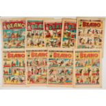 Beano (1945-54) 250, 284, 302, 304, 474, 584, 592 including 1st Alf Wit The Ancient Brit and General