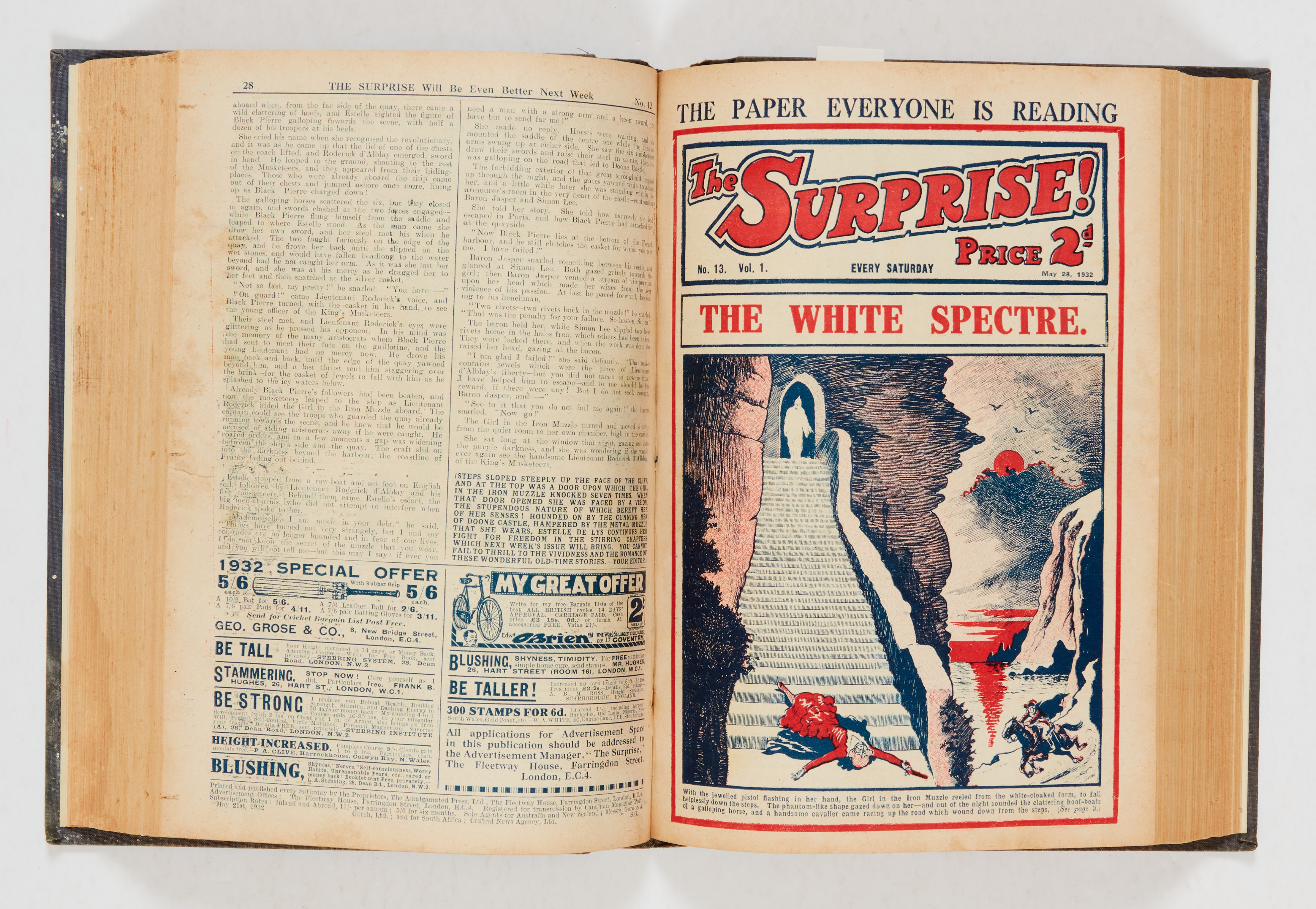 The Surprise (1932) 1-26 in bound volume. Starring The Phantom Thief, The Ace of 'Tecs and When - Image 2 of 3
