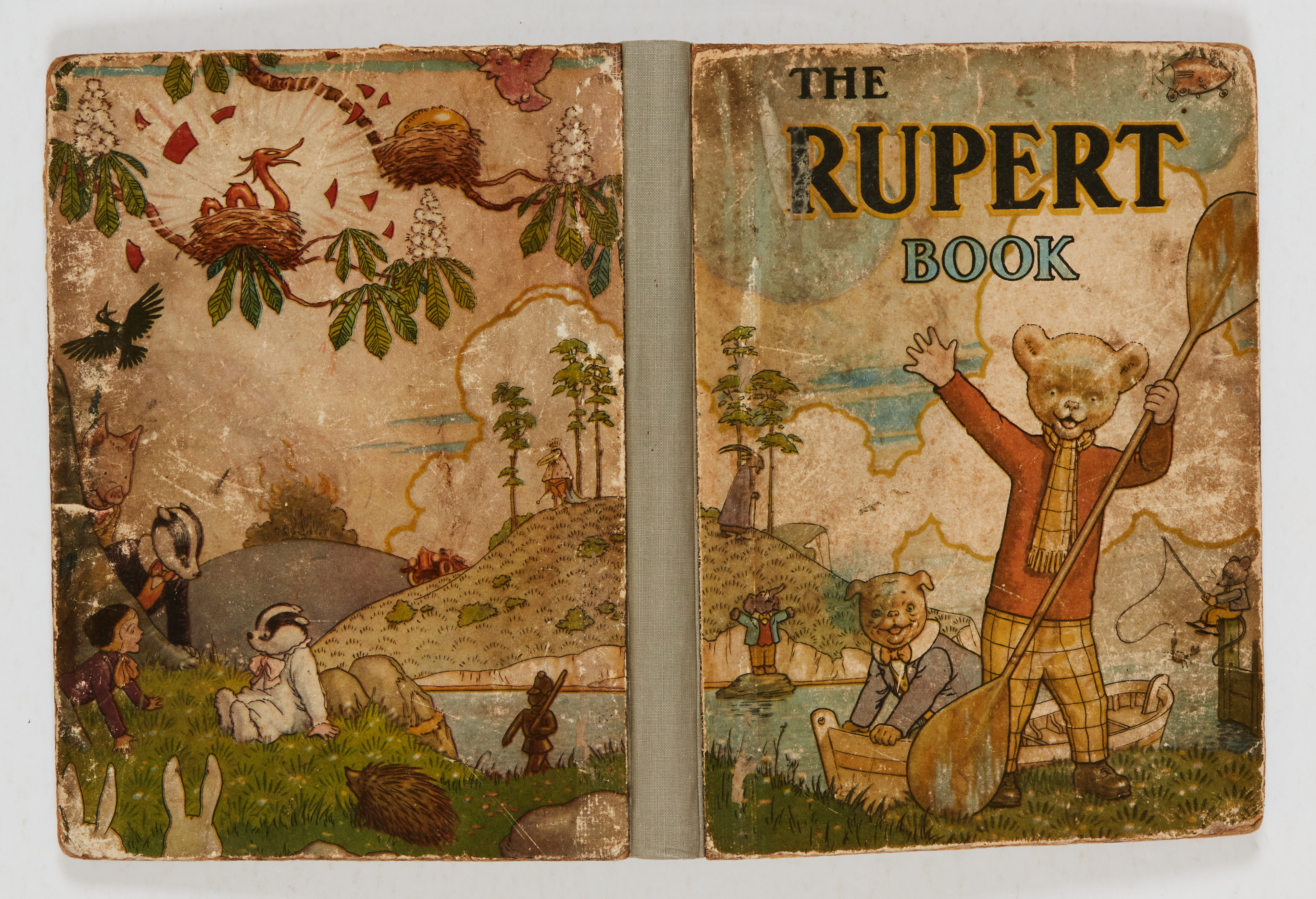 The Rupert Book (1941). Dull cover, professionally replaced spine [gd]. No Reserve