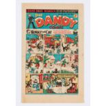 Dandy 385 (1948) Grand Xmas Number. Light horizontal centre fold [vg]