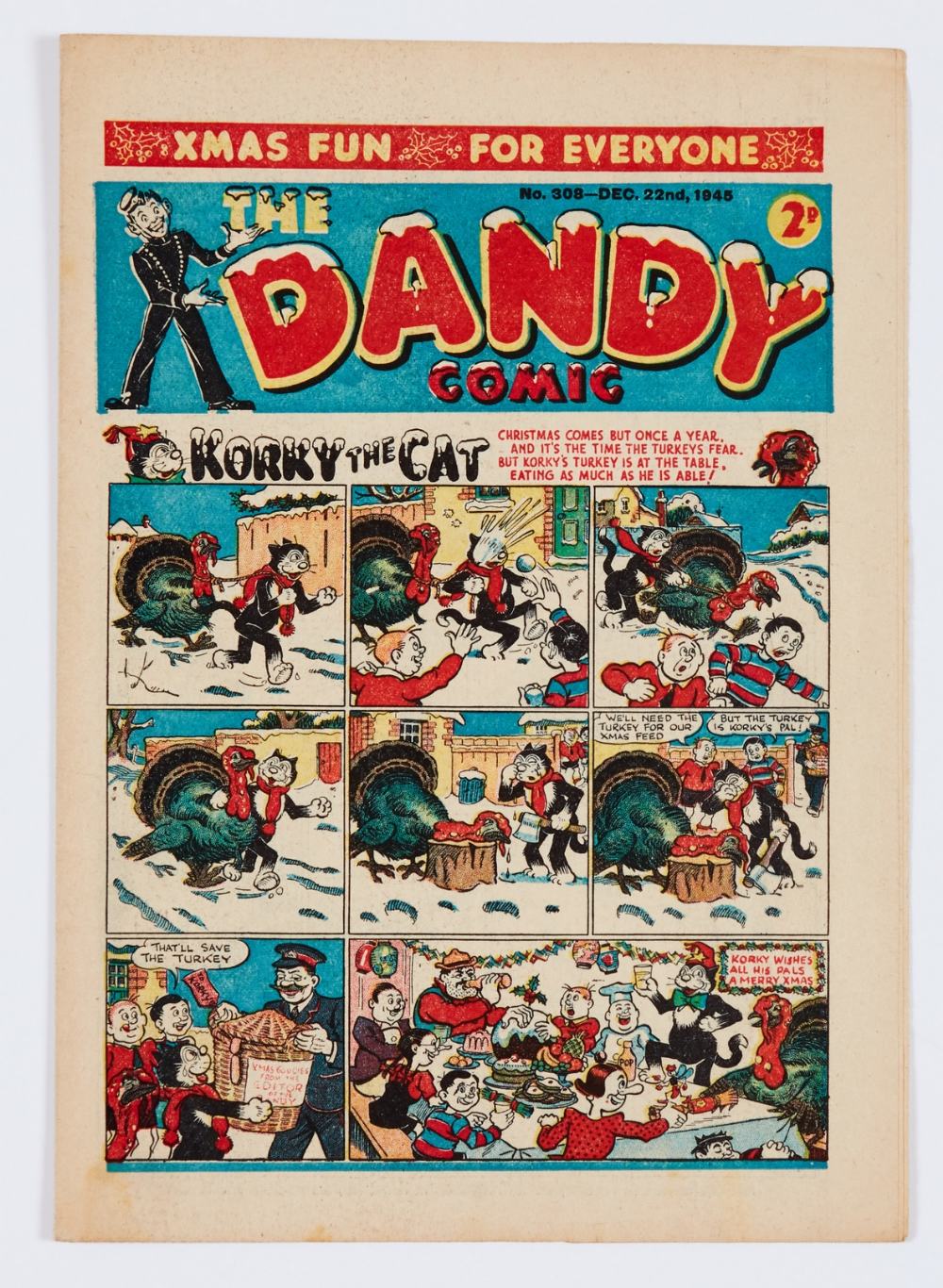 Dandy 308 (1945) Xmas Fun issue [fn]