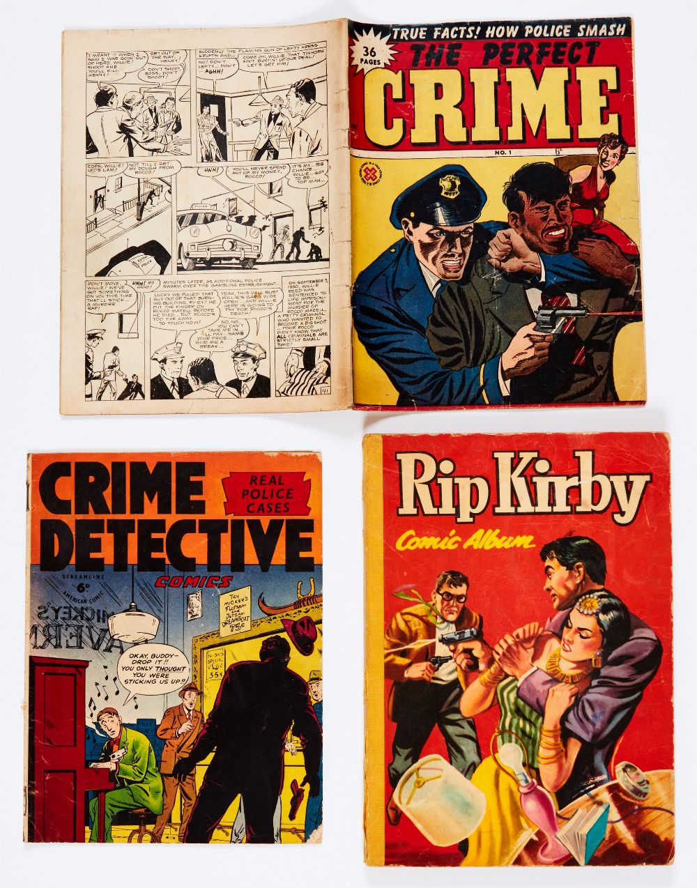 Crime Detective Comics No 1 (Streamline 1951 - no number to cover). Worn corners. The Perfect