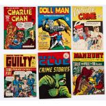 Streamline/Crime selection (1950s). Charlie Chan 1 (full colour pages) [fn], Doll Man n.n., (Popular