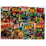 Incredible Hulk (1970-73) 124-129, 140, 165. With King-Size Special 2 [vg/fn] (9). No Reserve