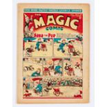 Magic Comic No 43 (1940). Propaganda war issue with Herr Paul Pry - The Nasty Spy. Cream/light tan