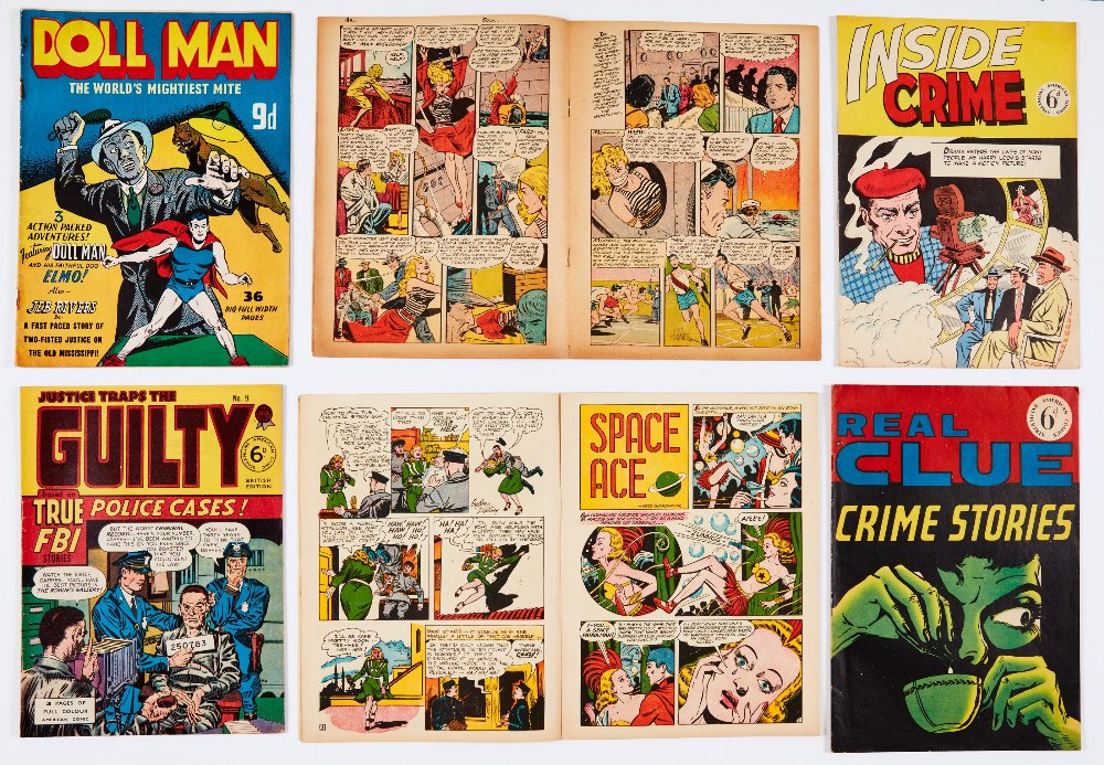 Streamline/Crime selection (1950s). Charlie Chan 1 (full colour pages) [fn], Doll Man n.n., (Popular - Image 2 of 2