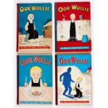 Oor Wullie Books (1957, 1959, 1961, 1963) [vg-/vg-/vg/vg+] (4) No Reserve