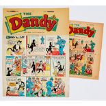 The Dandy/Korky the Cat (1961) original front cover artwork by Bill Creighton for The Dandy No