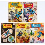 Action (1956-59) 218, 228, 229, 237, 251 [gd/vg-] (5). No Reserve