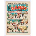 Dandy 159 (1940). Bumper Xmas Number with Hitler Snowman cover and Addie and Hermy the Nasty Nazis