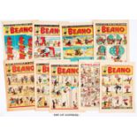 Beano (1952) 494-545. Complete year. Dennis The Menace first cover appearance with Biffo (No 540).