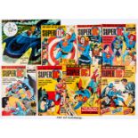 Super D.C. (1969 Top Sellers) 1-12. No 1 wfgs Batman Poster and Superman Magic Disc in original