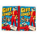 Gift Comics No 2 (1951) Fawcett/L. Miller. Hard cover book containing 6 U.S. remaindered issues (