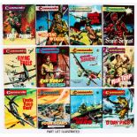 Commando 176-200 (1966). Bright covers, tight spines with light bindery ripples, cream pages [fn/