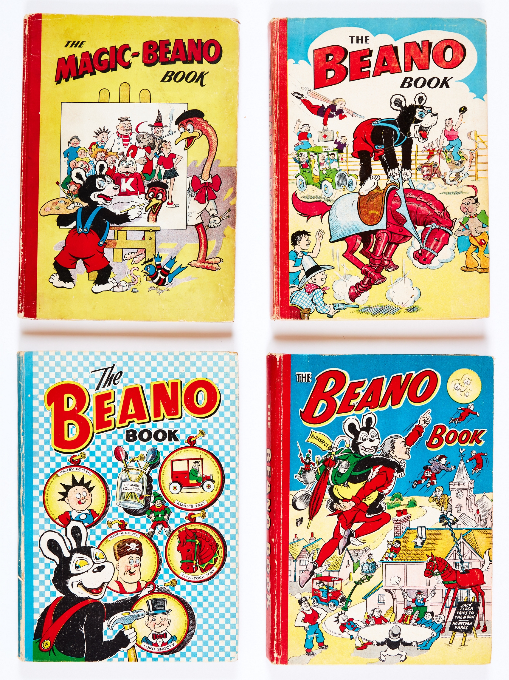 Magic-Beano Book 1950 [vg], Beano Book 1951 [vg], 1952 [vg+], 1953 [vg/fn] (4)