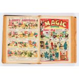 Magic Comic (1940-41) 25-80 (final issue). In bound volume. Propaganda war issues. E. H. Banger's