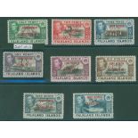 South Georgia 1944 set of eight, perf SPECIMEN, fine M (1d value RPS Cert), SG.B1s/8s. Cat. £650.