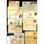 19th/20thC collection on leaves and loose, Sphinx & Pyramid and later franked covers & postmarks,