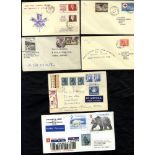 QEII covers & cards accumulation, many registered with vals up to $8. Seven covers are from Yukon