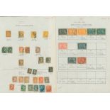 1859-1940's collection of 310+ M or U stamps on leaves noted a few small Queens, 1893 20c & 50c U,